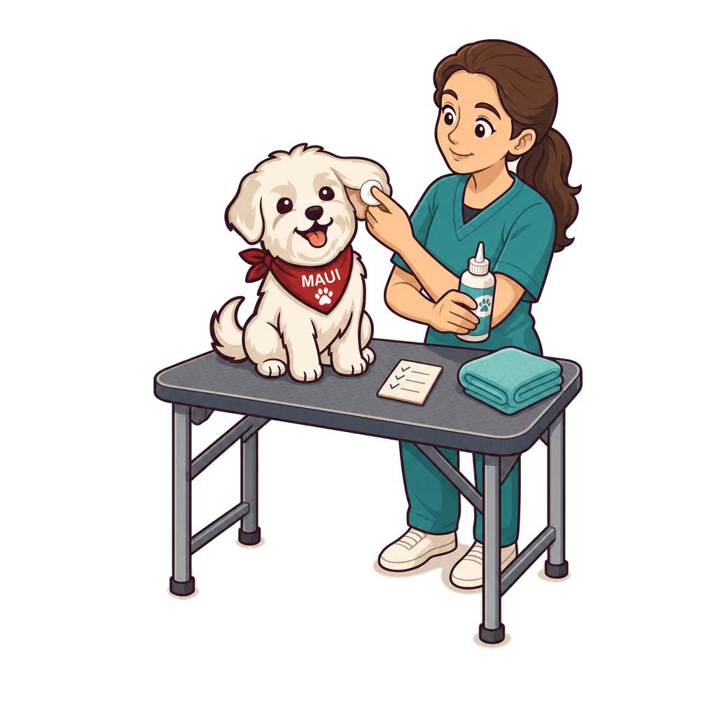 Dog Ear Cleaning at the Groomer: What Is Safe, What It Costs, and When to Call a Vet